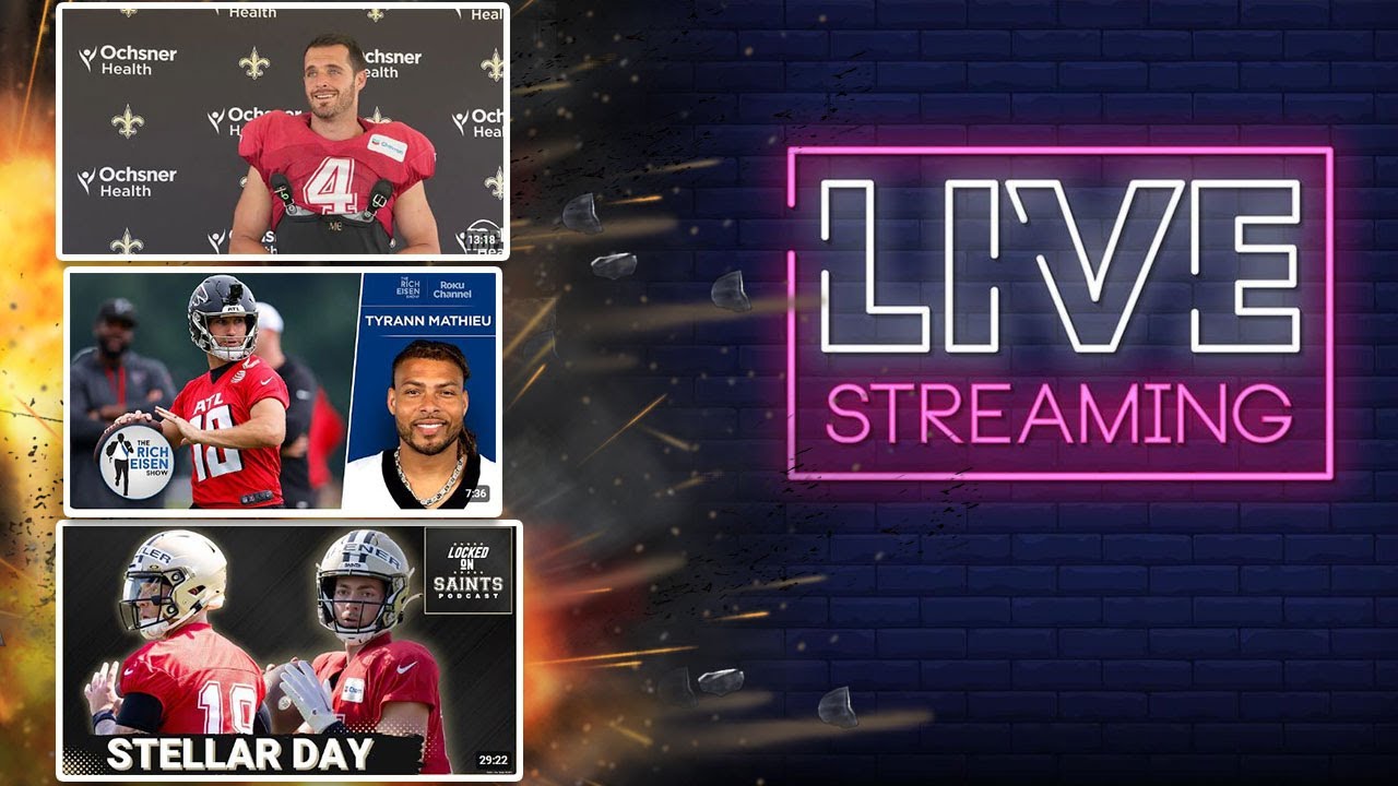 LIVE New Orleans Saints Reaction Videos with Viewer Voice Messages and MORE! GET IN HERE