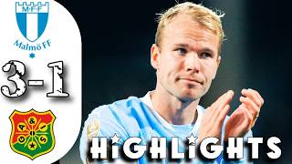 Malmö Ff Vs Gais 3-1 Highlights Today Allsvenskan 2026