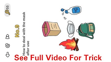 Brain Out Beat Virus Level 9 || How To Deal With The Mask After Use.