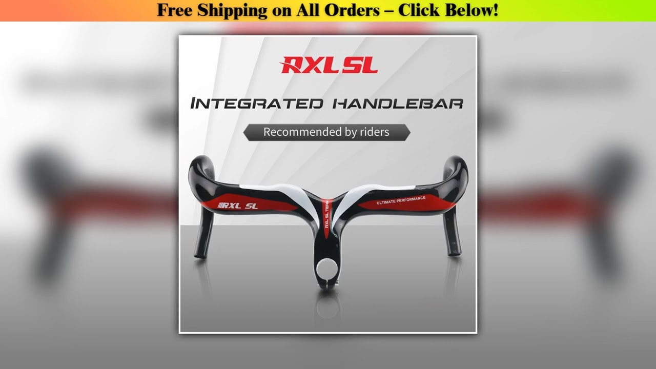 RXL SL Bike Carbon Road Handlebar 3K Glossy Bicycle Handle bar Ultra-light Integrated Handlebars