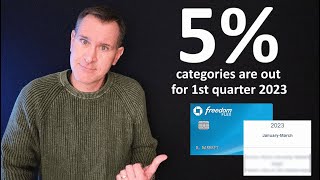 NEWS: 5% Chase Freedom Flex Categories Announced 2023 1st Quarter (Old Freedom Credit Card, Too)