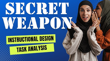 Task Analysis for Instructional Design