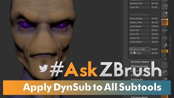 #AskZbrush - Apply Dynamic Subdivisions to All Subtools