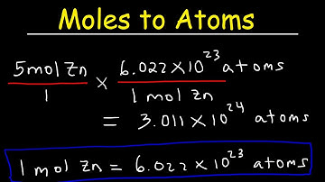 Moles To Atoms Conversion - Chemistry