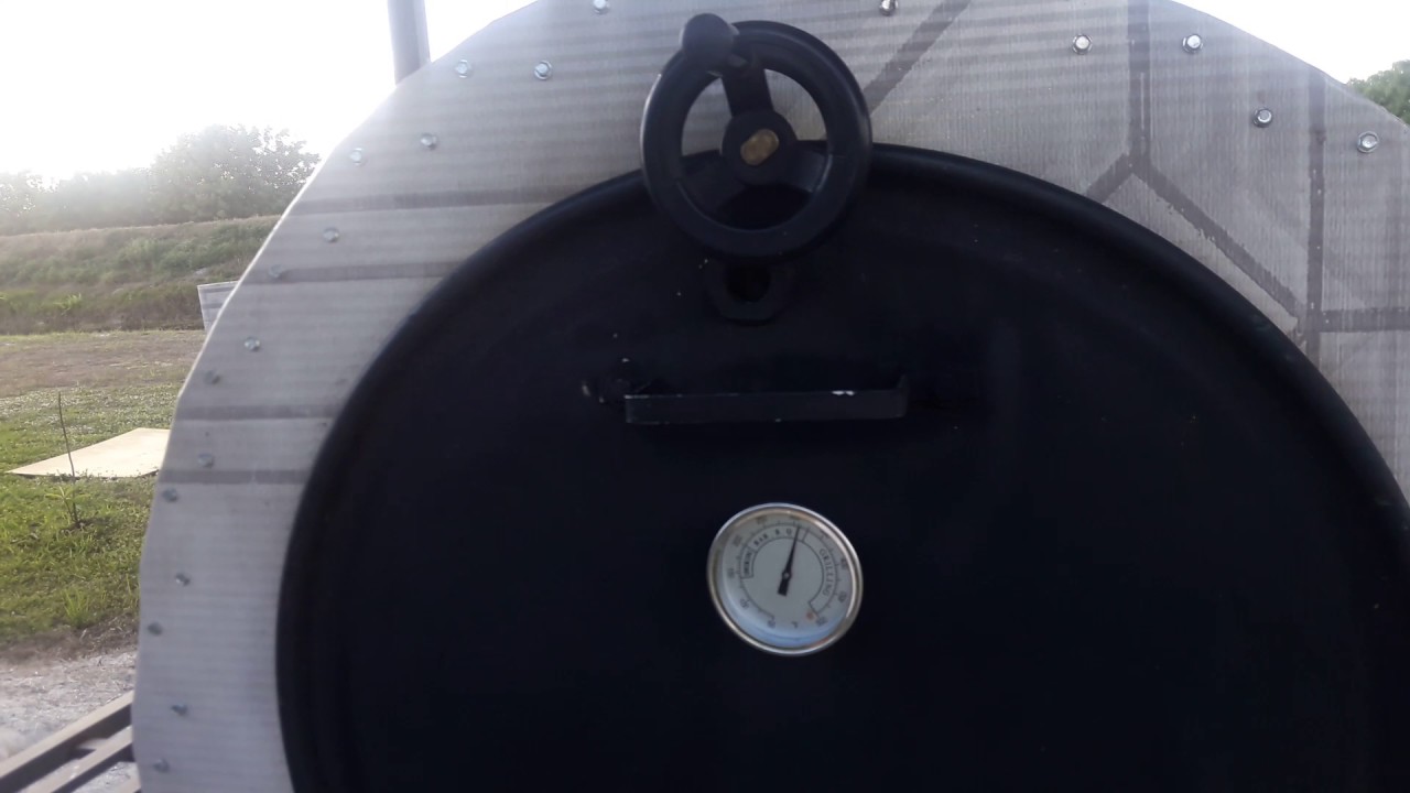 Horno hecho de un barril de 55 galones - YouTube