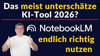 Das meist unterschätzte KI-Tool 2026? NotebookLM kann viel mehr, als die meisten denken.