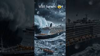 Giant Wave vs Cruise Ship 😱🚢 Will Atlantis Star Survive?#ai #shorts #ship