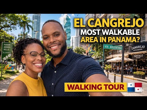 Walking El Cangrejo Panama 🇵🇦: MOST Walkable Area? (Part 1: Vía Argentina → Andrés Bello Park)