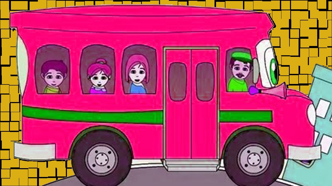 Wheels On The Bus Go Round and Round  - Popular-Children Nursery Rhymes