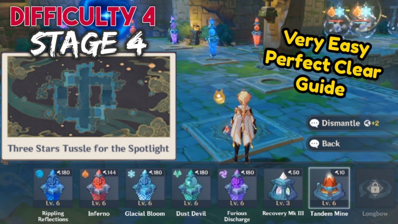 Stage 4 Difficulty 4 Easy Perfect Clear Guide - Theater Mechanicus | GENSHIN IMPACT