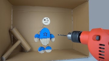 How to make Kick The BUDDY Game out of Cardboard and Burn it