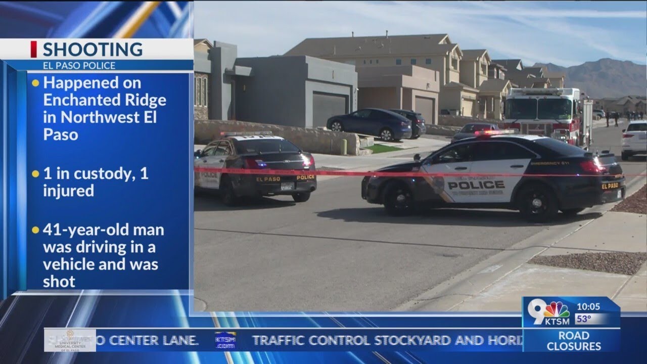 1 in custody, 1 injured after shooting in Northwest El Paso - YouTube