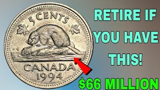 Rare 1994 Canadian Five Cent Coin Value Guide for Collectors!