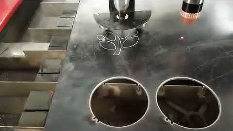 CNC plasma cutting machine with marking head