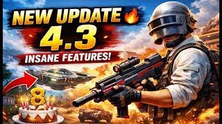 PUBG Mobile 4.3 Update Is Here | New UI &amp; Background Free Upgradable Skin , Materials , Outfits |