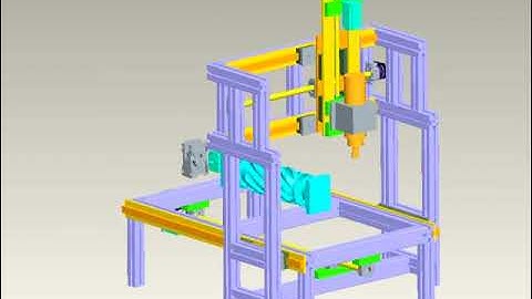 Homemade DIY CNC Concept 4-5Axis Alu Construction Profile
