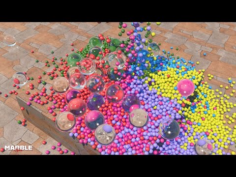 Color Balls Mixing Animation | Blender Rigid Body Ball Simulation - YouTube