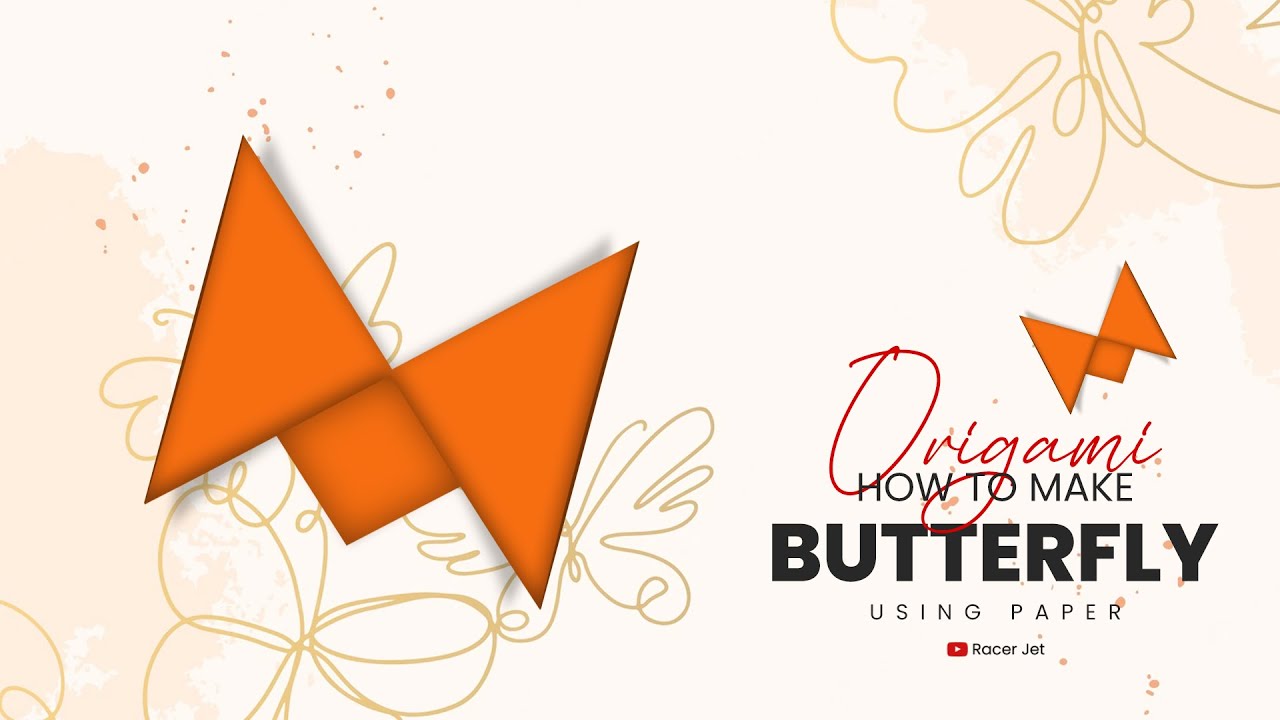 How to make an Easy Beautiful Paper butterfly That fly Diy Origami Paper Butterfly for Kids