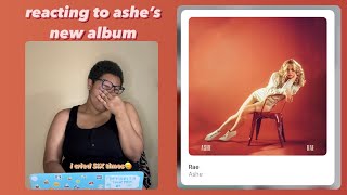 reacting to Ashe’s new album, “Rae” @AsheMusic