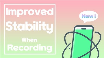New feature announcement!! [Improved stability when recording]