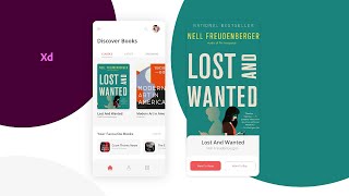 Adobe XD Tutorials | Book App UI Design | UX UI Design in Adobe XD