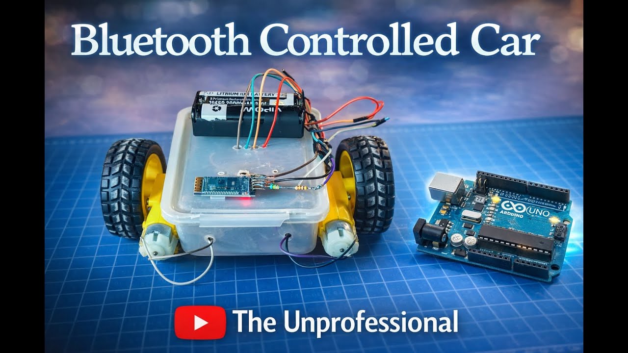 Building A Smartphone Controlled Car 🚗 At Home : Transforming A Trash Box Into A Car Using Arduino.