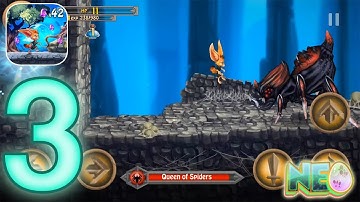 Fin & Ancient Mystery: Gameplay Walkthrough Part 3 - Queen Spider (iOS Android)