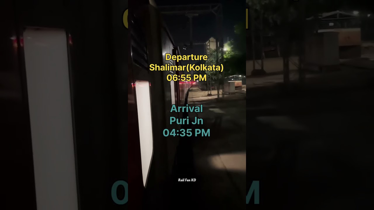 18409 Shalimar to Puri Jagannath Express Kolkata to Puri Full Details