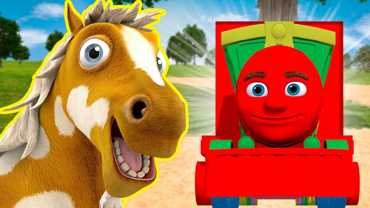 Aprendendo as Cores com o Trem dos Animais na Fazenda do Zenon | A Brincar