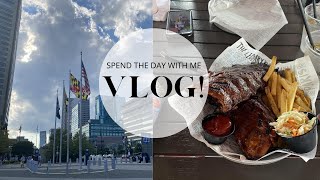 VLOG Ep.4 | VISITING BALTIMORE NATIONAL HARBOR | TRYING HARD ROCK CAFE RIBS | TAKING BABY OUT