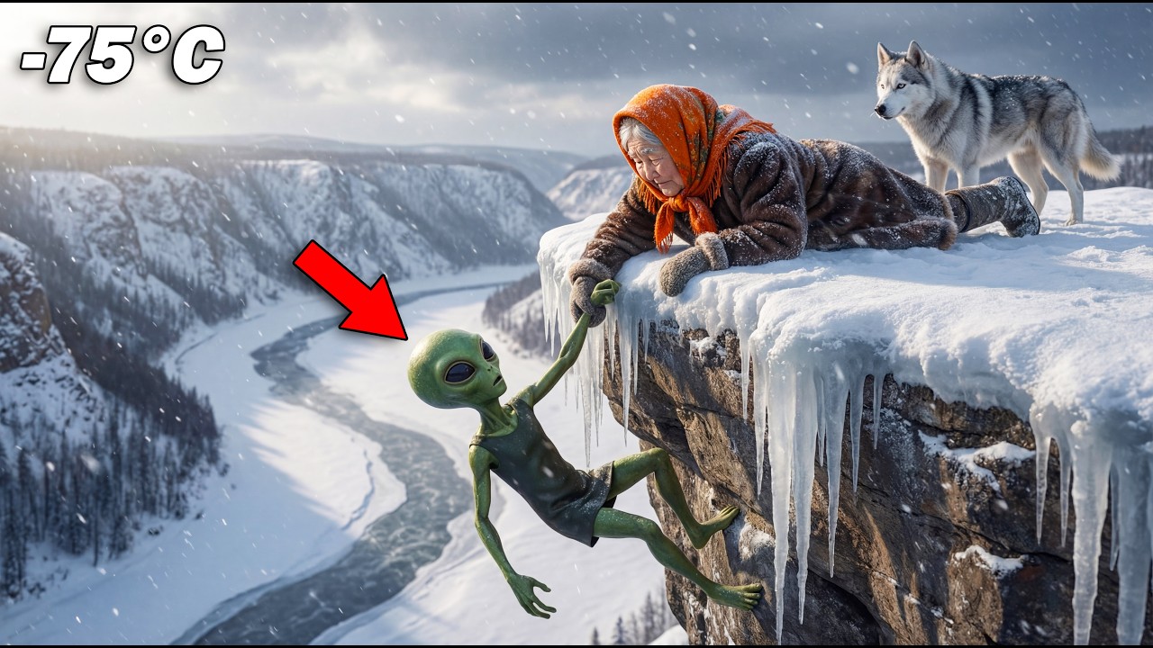 Пожилая женщина помогла попавшему в ловушку инопланетянину — спустя годы инопланетянин спас её.