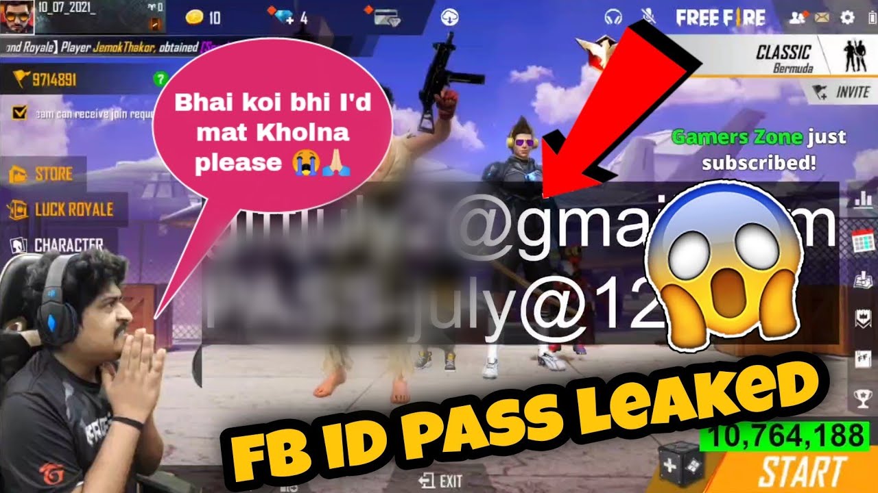 Gyan Gaming leaked ID PASS😱😂 | Please Use mat karna😭 