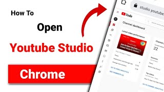 How To Open Youtube Studio Chrome In Pchow To Open Youtube Studio Chromehow To Open Studio