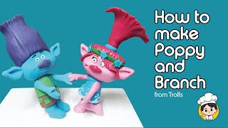 How to make Poppy and Branch using fondant (from trolls)