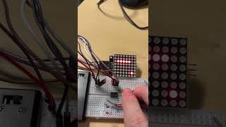 January 8, 2026 #arduino #arduinoproject ATtiny85 8x8 LED game