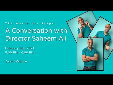 The Word His Stage: A Conversation with Saheem Ali