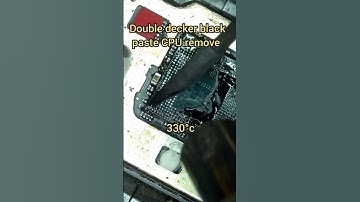 Double decker black paste CPU remove #bigmobilerepair #pocophone #shorts