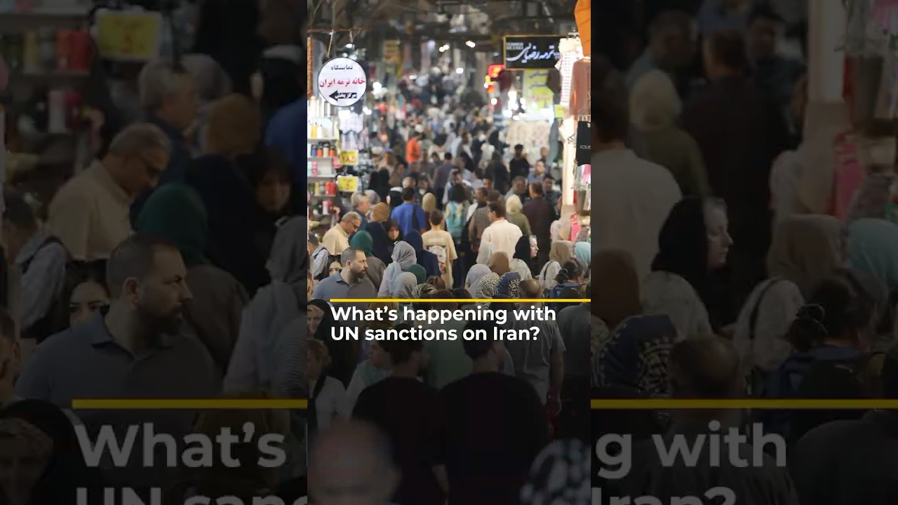 إيران تندد بالتصويت "غير القانوني" في ظل إعادة فرض الأمم المتحدة عقوبات عمرها عقد من الزمن | AJ #shorts