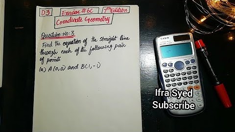 Mathematics Book 3 (D3) | 7th Edition | Exercise # 6 C |Q # 3 | Ifra Syed | in Urdu\Hindi