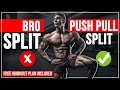 BEST WORKOUT SPLIT FOR BEGINNERS | Push Pull Split Explained | Free Push Pull workout plan