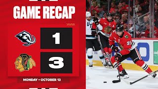 Blackhawks vs. Mammoth Game Highlights | 10.13.25