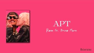 Rose ft. Bruno Mars-APT (lyrics)