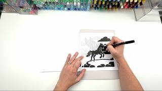 Mindful Monochrome Fantasy World Coloring Book A Calming One Color Review