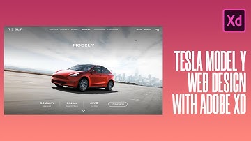 Tesla Model Y Website Design - ADOBE XD