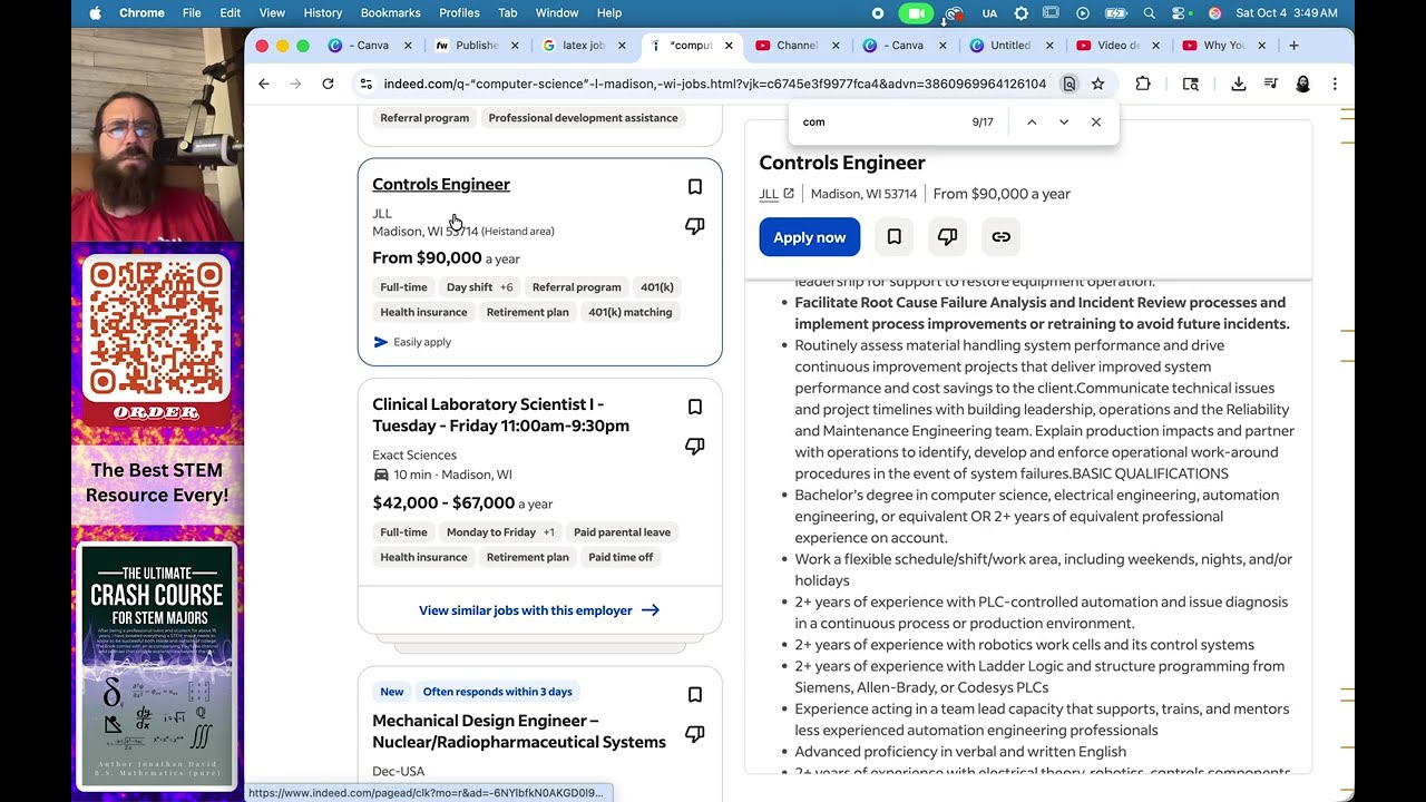 Real Job Applications for CS, MATH, ENGR, PHYS - Why you are never getting an interview!
