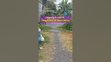 Bán đất 2MT đường đá xe oto 6 x 15 giá 1 tỷ 650 #shorts #bds #datnen #nhadattv85
