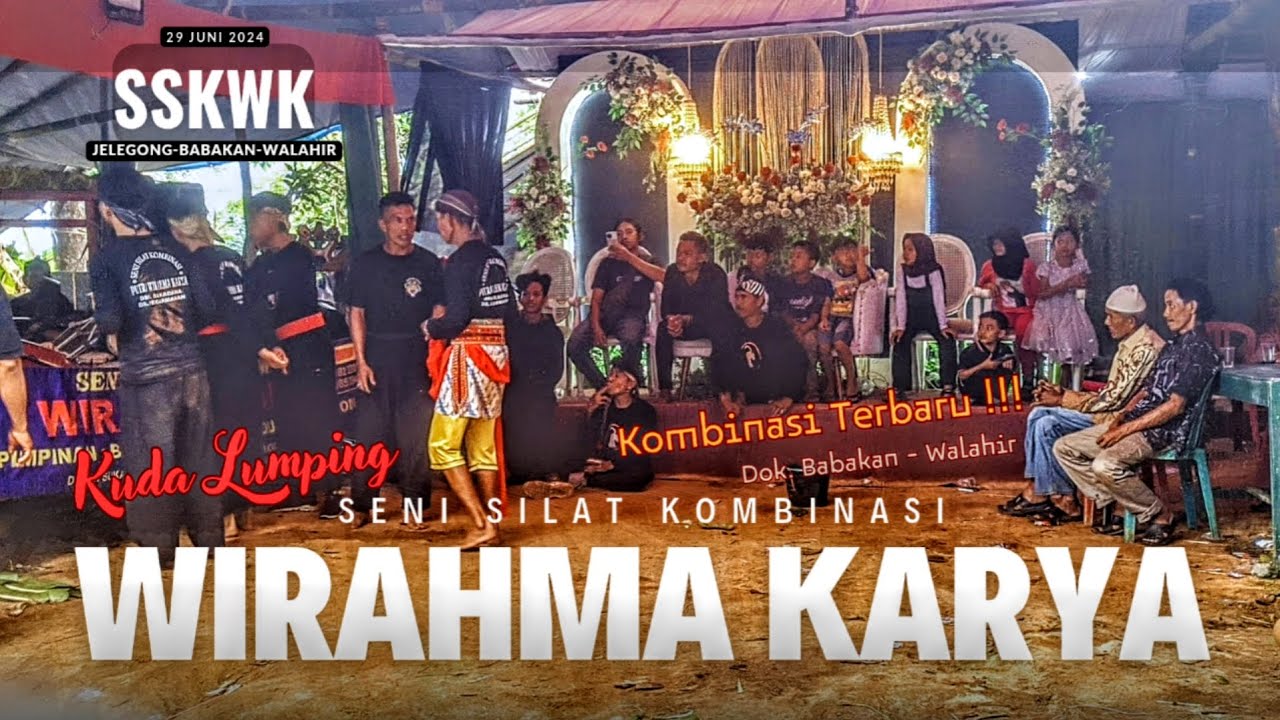 KUDA LUMPING KESURUPAN SENI SILAT KOMBINASI WIRAHMA KARYA❗DOK. JELEGONG - BABAKAN WALAHIR❕VV11