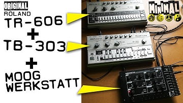 Tips and tricks to sync a Moog Werkstatt with Roland TB 303 and TR 606