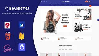 Embryo - Angular Material Design eCommerce Template | Themeforest Website Templates and Themes