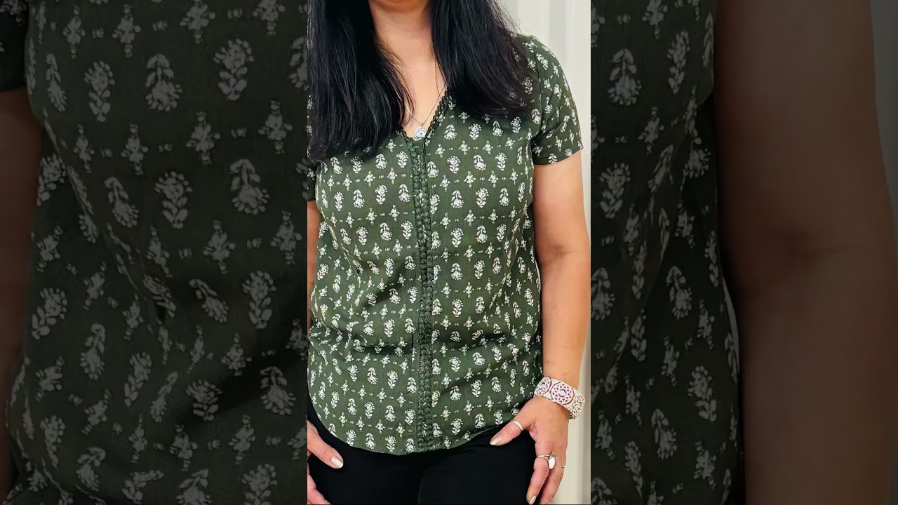 Beautiful Green cotton top 